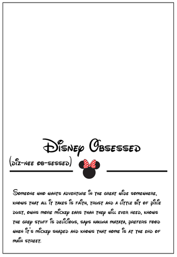 Disney Obsessed Poster