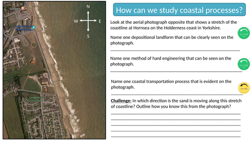Hornsea longshore drift virtual fieldwork assignment