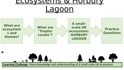 AQA Case Study; Small-Scale UK Freshwater Ecosystem; Horbury Lagoon.  LIVING WORLD