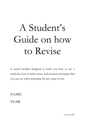 Student's Guide to Revision