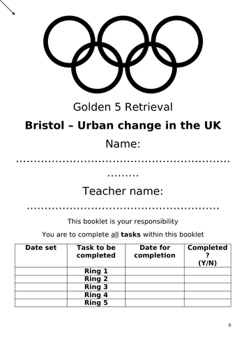 Bristol Revision booklet
