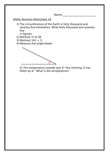 secondary maths resources maths worksheets for years 7 to 12 tes