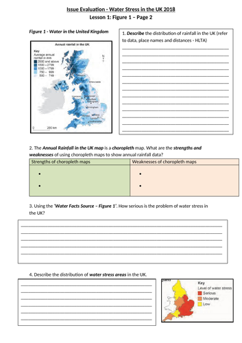 AQA Issue Evaluation 2018 – Water Stress in the UK