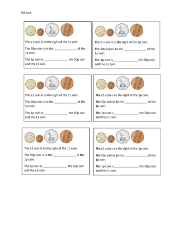 Position and direction worksheets Year 1
