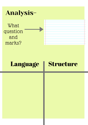 Language and Structure Practice Booklet (for any text)