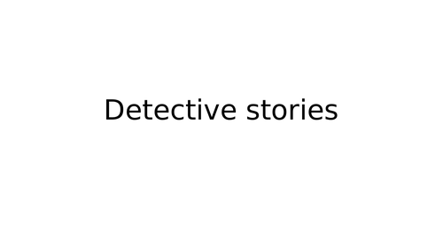 KS2 Detective Stories - Creative Writing Resource