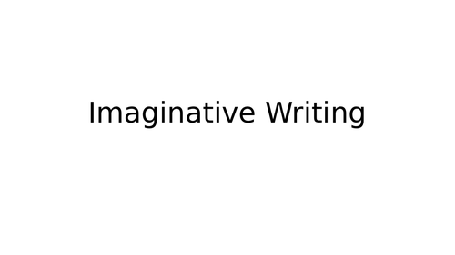 KS2 Imaginative Writing Introduction