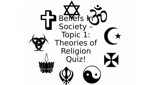 AQA A-level Sociology: Beliefs in Society - Topic 1 Quiz
