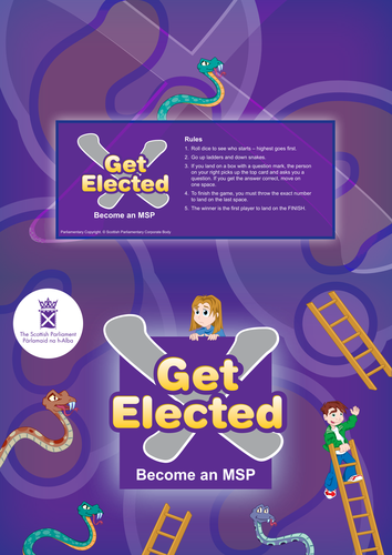 Get Elected! Snakes and Ladders game