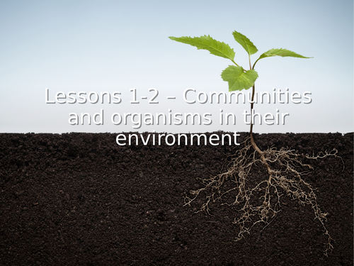AQA GCSE Biology (9-1) B16.1-2 Communities and organisms in their environment - FULL LESSON