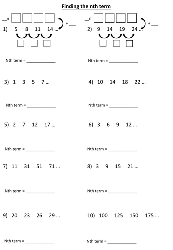 secondary maths resources algebra worksheets for ks3 ks4 gcse tes