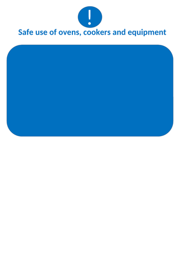 cooker oven equipment warning poster