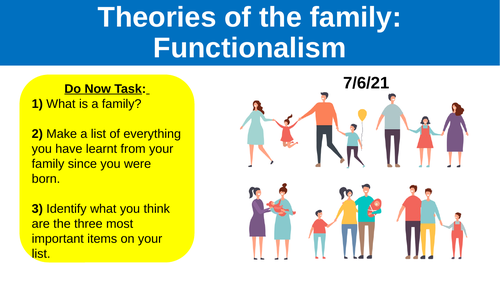 A Level Sociology Families: Functionalism