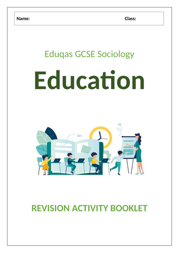 Eduqas GCSE 9-1 Sociology: Education revision activity booklet