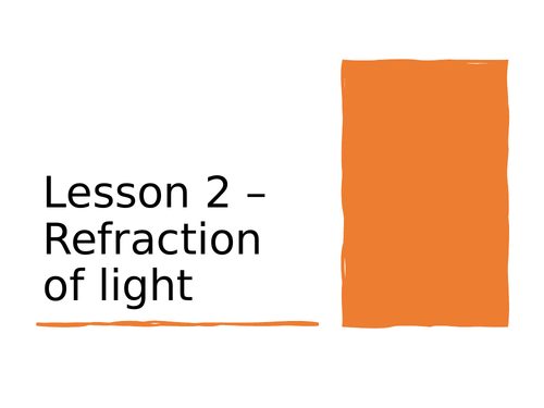 AQA GCSE Physics (9-1) - P14 Light - P14.2 - Refraction of light FULL LESSON