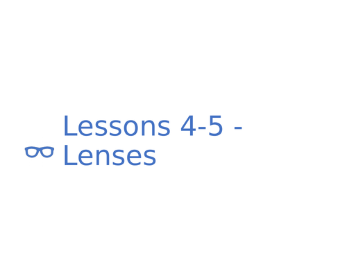 AQA GCSE Physics (9-1) - P14 Light - P14.4-5 Lenses  FULL LESSON