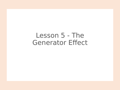 AQA GCSE Physics (9-1) - P15.5 The generator  effect FULL LESSON
