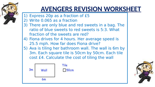 MATHS REVISION WORKSHEET 4