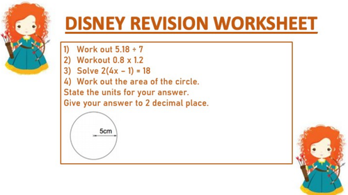 DISNY REVISION WORKSHEET 8