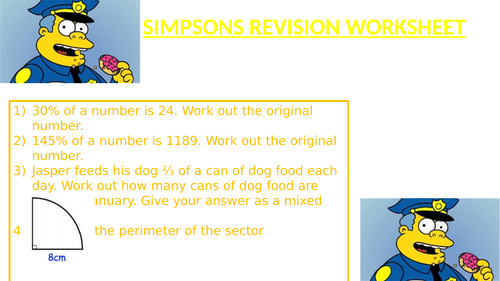 SIMPSONS REVISION WORKSHEET 14