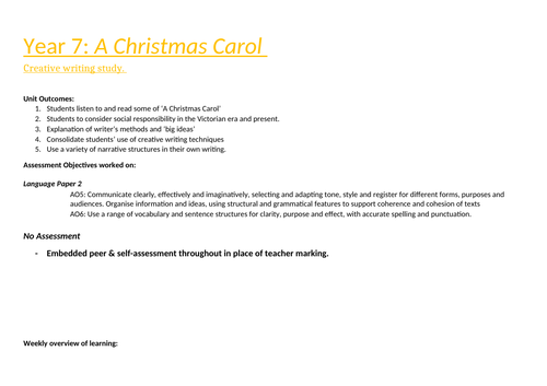 A Christmas Carol short scheme