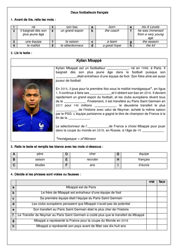 french essay on football