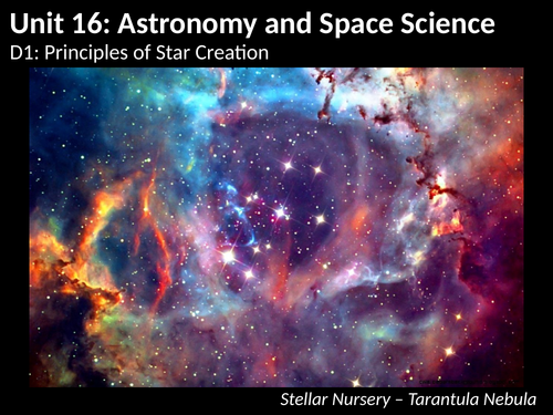 Unit 16: D1 - Principles of Star Creation