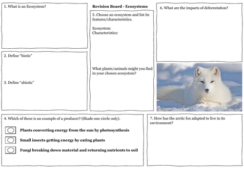 Revision Board - Ecosytems