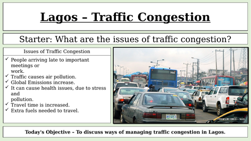 Urban Issues and Challenges - L4: Lagos Traffic Congestion GCSE AQA Geography