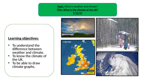 Geography - Weather and climate lessons