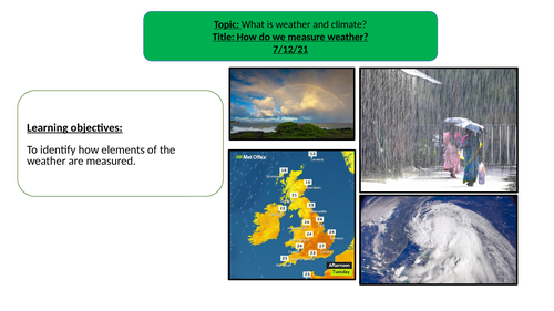 KS3 Geography - How do we measure weather?