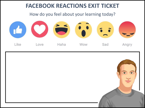Facebook Reactions Exit Ticket