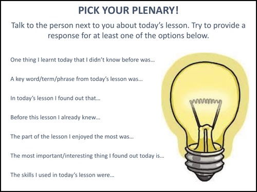 Pick Your Plenary!