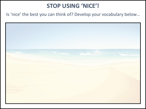 Stop Using 'Nice'!