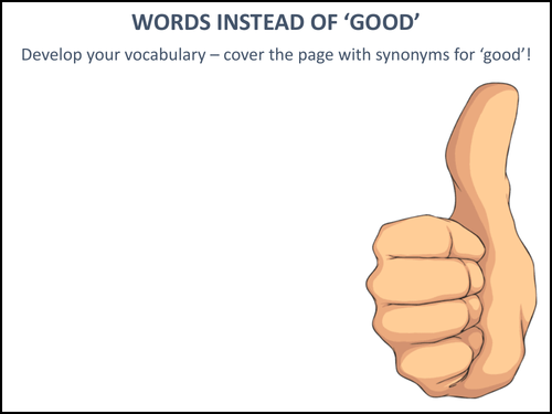 Words Instead of 'Good'