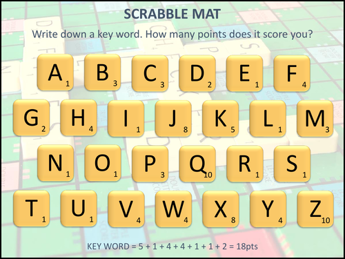 Scrabble Mat