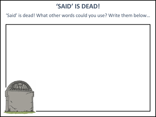 'Said' is Dead!