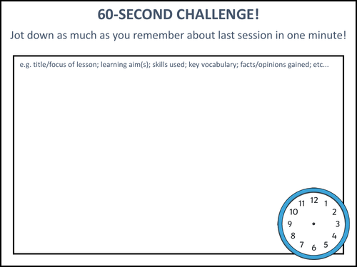 60-Second Challenge!