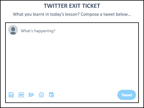 Twitter Exit Ticket