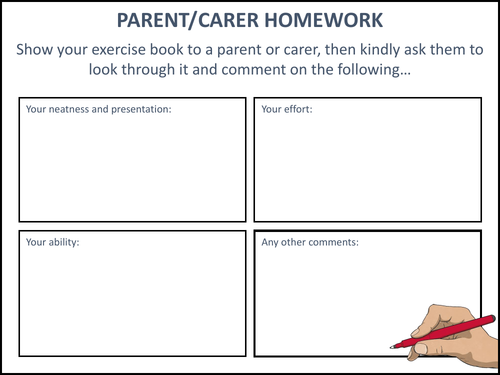 Parent/Carer Homework