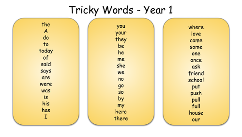 year-1-tricky-words-teaching-resources