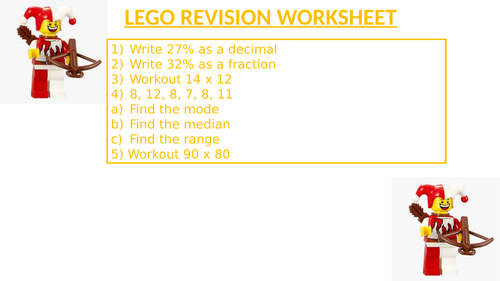 LEGO REVISION WORKSHEET 22