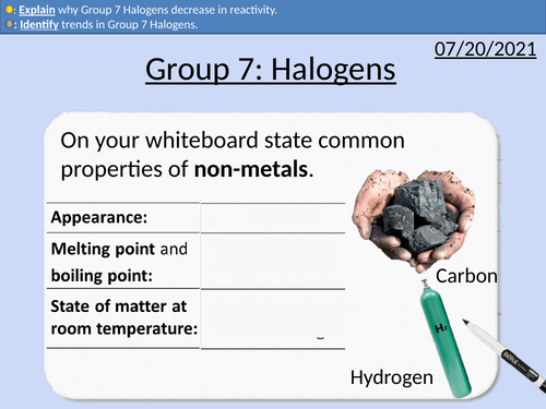 GCSE Chemistry: Group 7 - Halogens