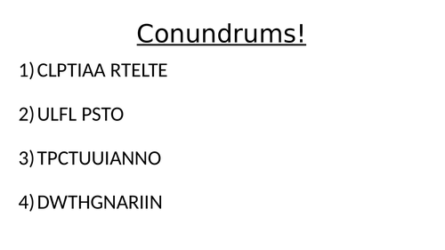 Slow Writing Powerpoint