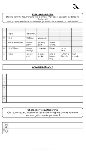 Staircase translation
