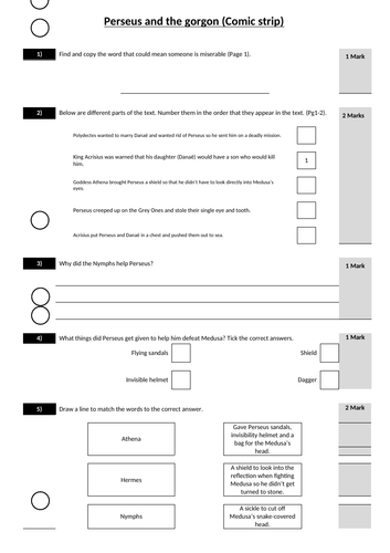 Editable comprehension test style question template | Teaching Resources