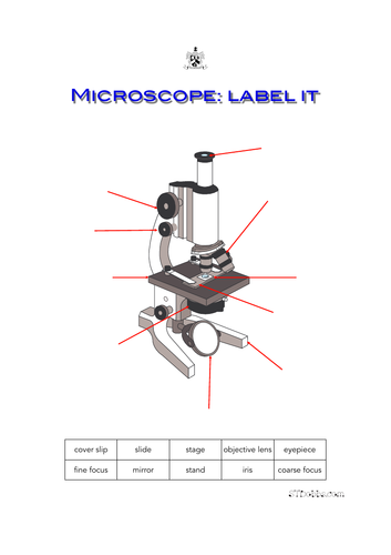 Microscope: label it | Teaching Resources