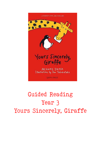 Yours Sincerely, Giraffe Guided Reading Pack