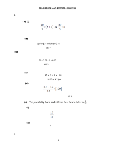 FINANCIAL ARITHMETICS WITH ANSWERS