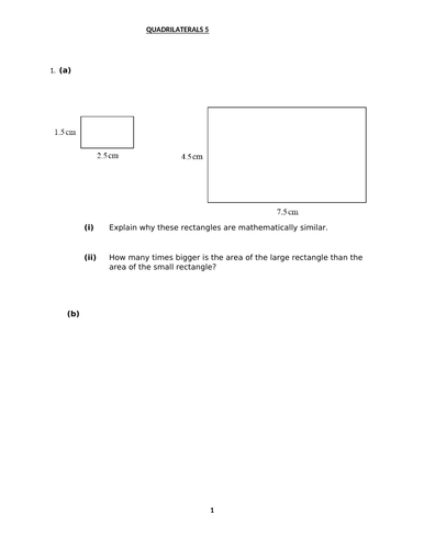 QUADRILATERALS 3 WITH ANSWERS